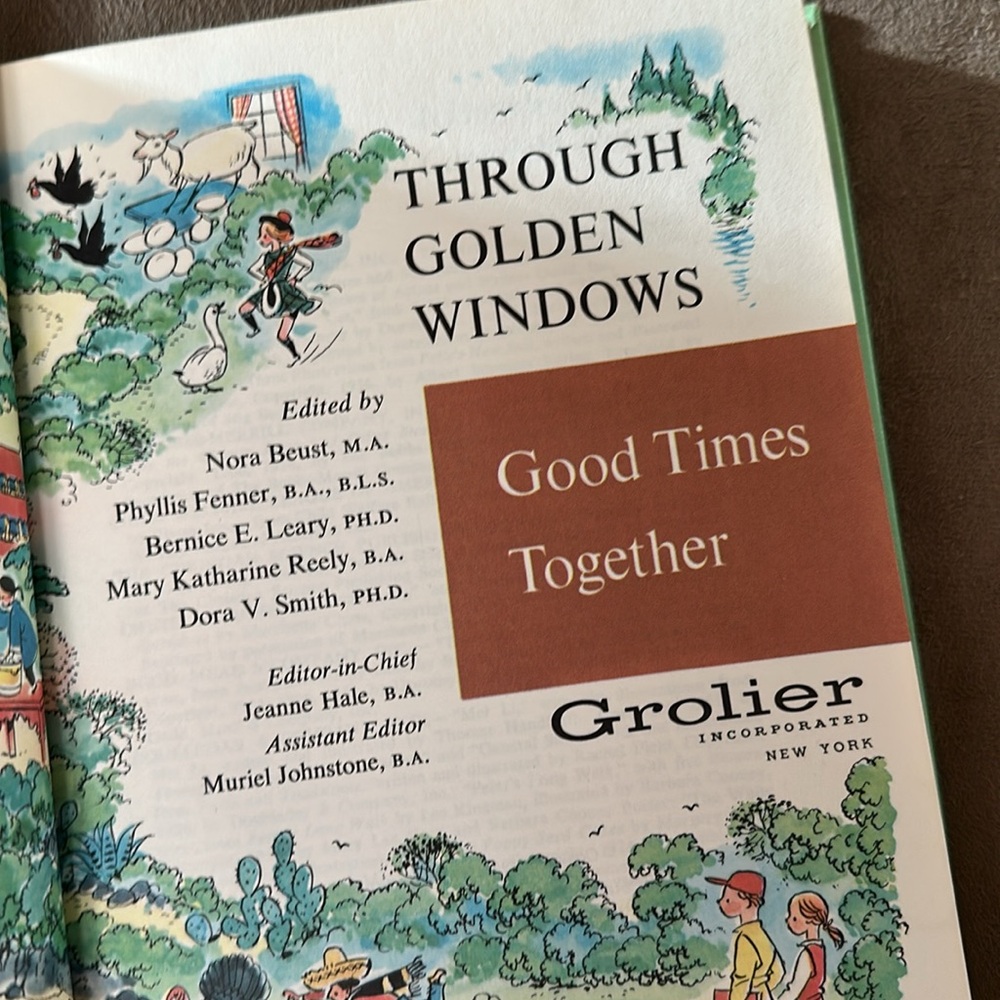 *Vintage* Through Golden Windows Good Times Together Hardback Children's Book - Picture 8 of 11
